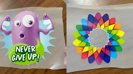 Support CMYK+W printing, high color fastness, no color deviation.